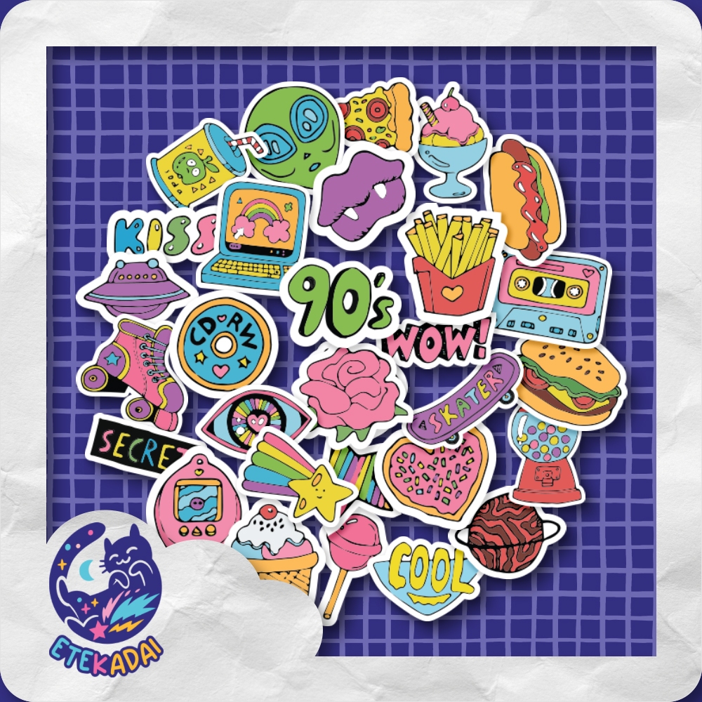 

STIKER PACK VINTAGE 90s [30 PCS] ANTI AIR