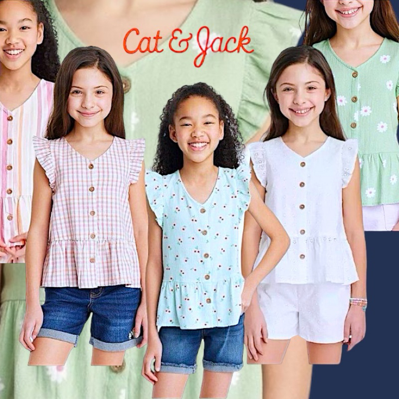 HEYKIDDY - Blouse CNJ Linen Anak perempuan 5-18t