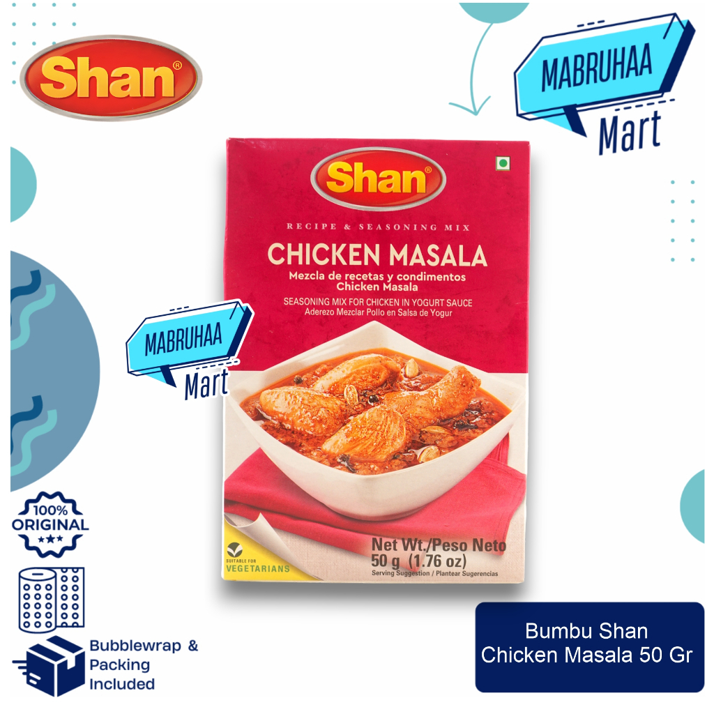 

Bumbu Instan Chicken Masala Shan 50 Gr Original BPOM Masak Instant Berkualitas Rempah