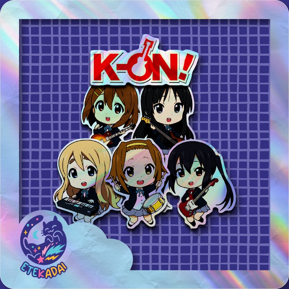 

Stiker Hologram Anime Sticker Pack K-On
