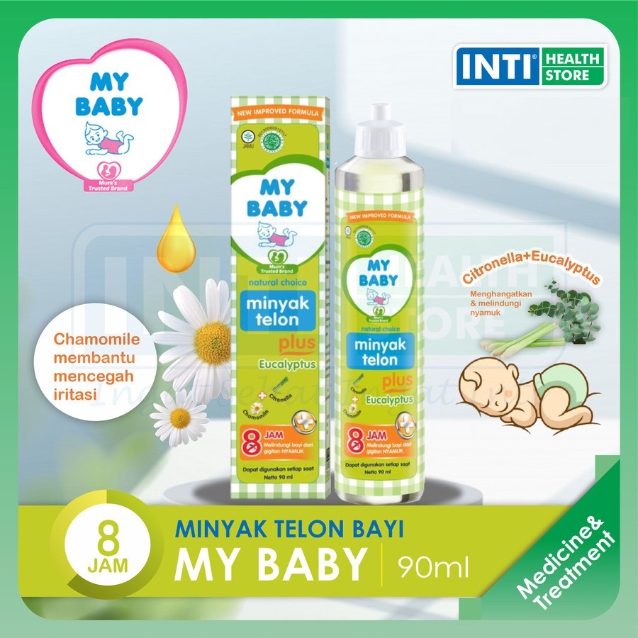 My Baby | Minyak Telon Plus 90 ml | Minyak Telon Bayi 90 ml My Baby