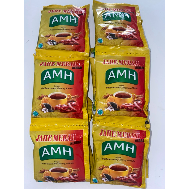 

Jahe Merah Herbal AMH renceng isi 10 sachet