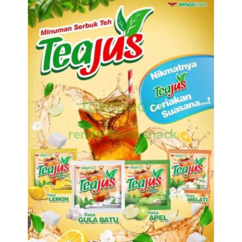 

Teajus 1 renteng isi 10 sachet