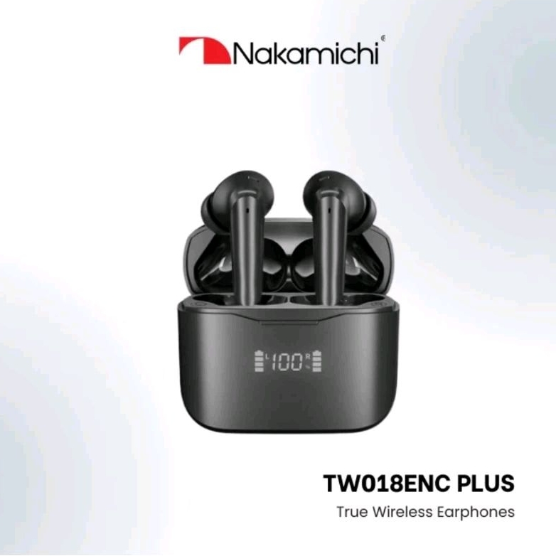TWS Wireless Nakamichi TW018ENC PLUS Earphones LED Digital Display Dual Mic Bluetooth 5.3 Waterproof