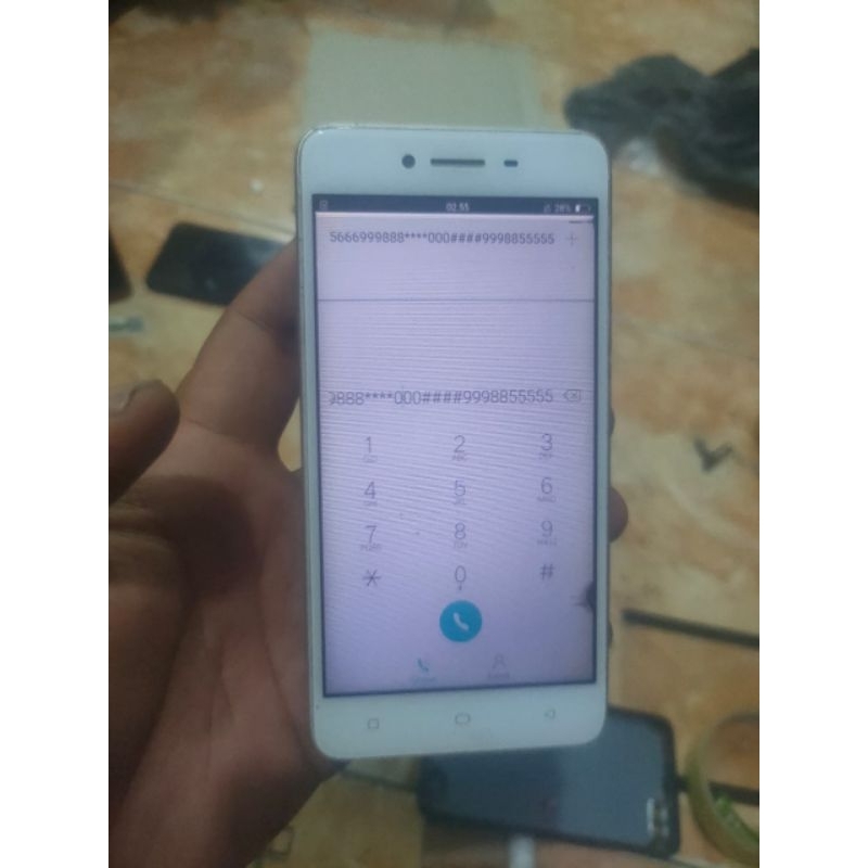 lcd tc hp Oppo a37f minus garis original