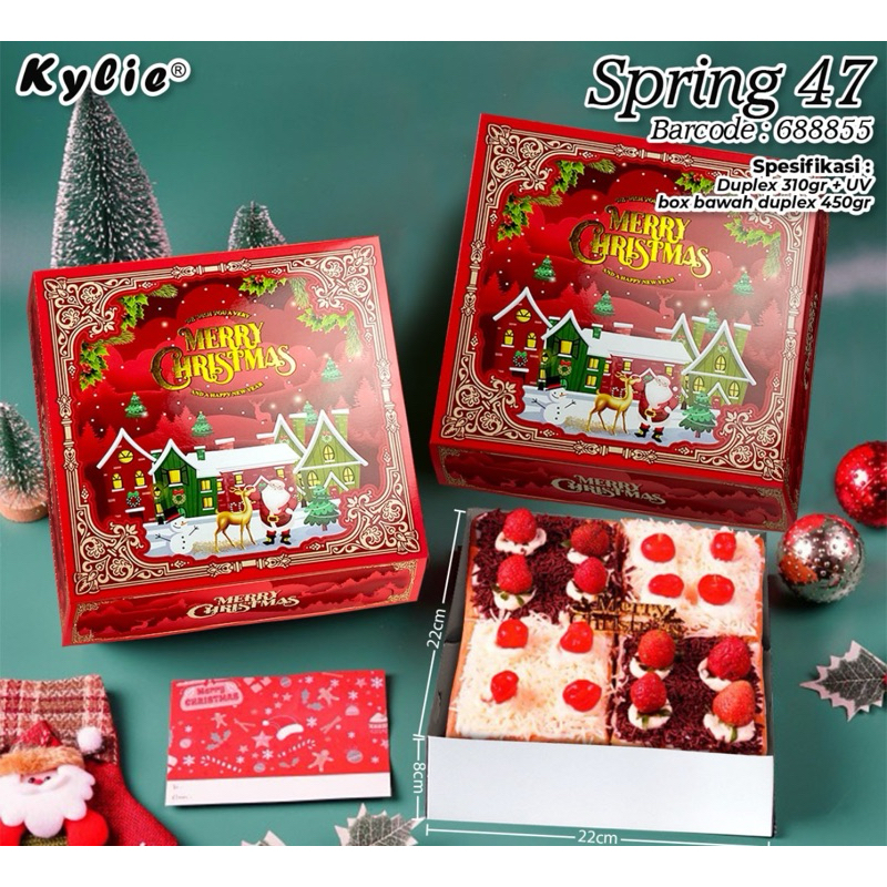 

Box Natal / Christmas Box / Box kue / Box Bolu / Box Spring
