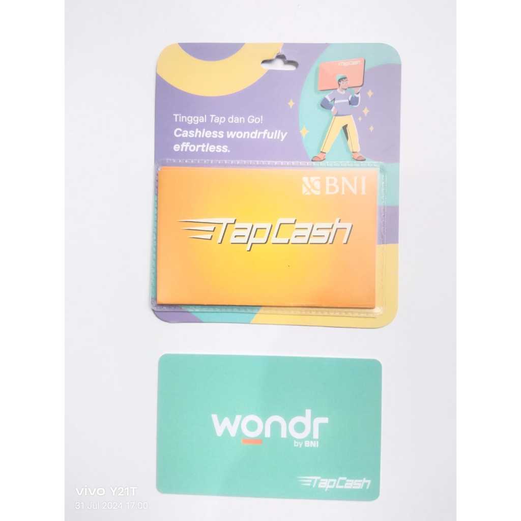 KARTU TAPCASH BNI ORIGINAL WONDR ASLI BUKAN CUSTOM WARNA TOSCA