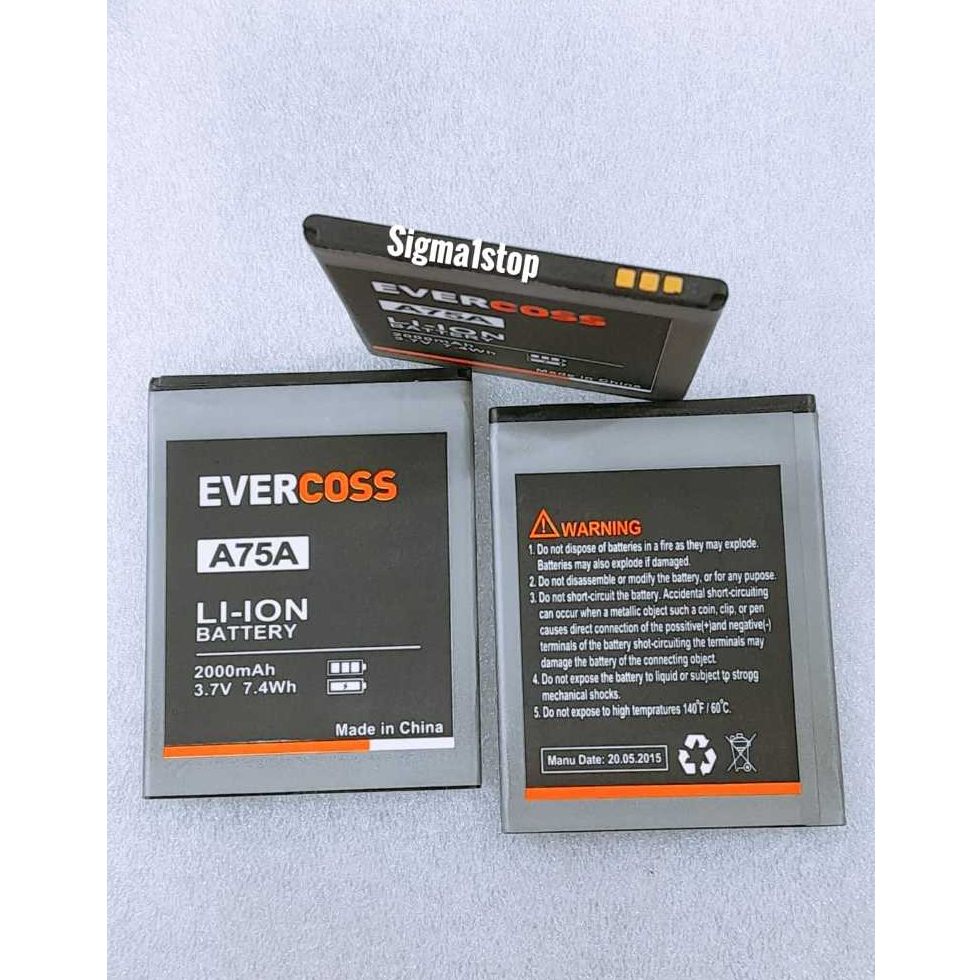 EVERCOSS A75A BATERAI BATTERY BATRE EVERCOSS A75A BATRE