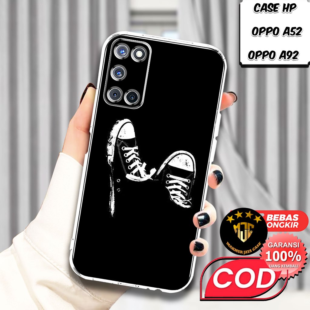 Case OPPO A52 / OPPO A92 - Casing OPPO A52 Motif (VNS) - Softcase Premium Fourside - Bening Transpar