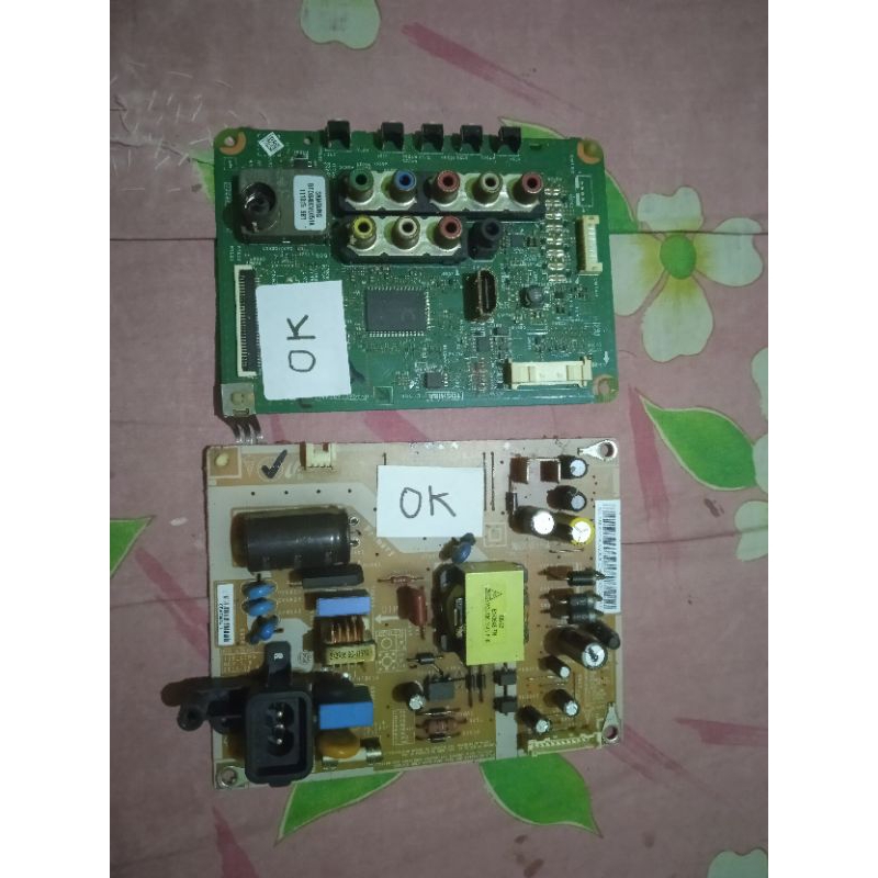 1 Set PSU Dan MAINBOARD TOSHIBA 19HV10E - Power Supply Toshiba - Mainboard Toshiba - Modul Tv 19 Inc