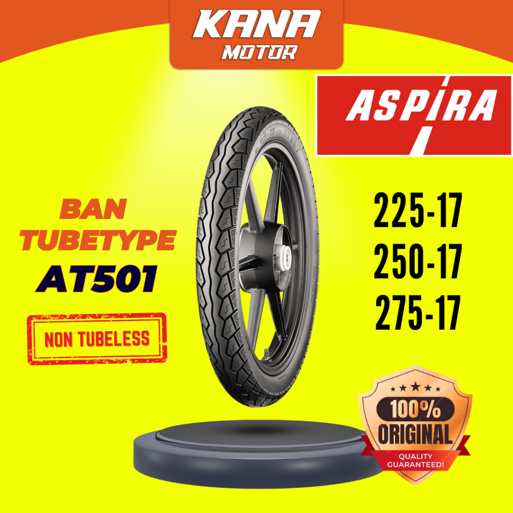 BAN LUAR ASPIRA TUBETYPE ( NON TUBELESS ) TRAIL AT501 225 250 275 R17 RING 17 REVO SUPRA JUPITER AT5