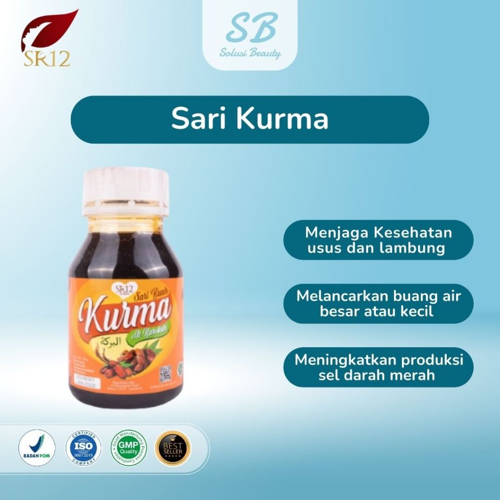 

SARI BUAH KURMA SARI KURMA MURNI ASLI SR12 350 GR MENCEGAH ANEMIA 100% SARI KURMA