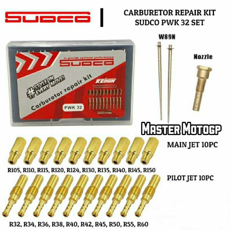 pilot jet karburator keihin sudco pwk24 pwk26 pwk28 pwk30 pwk30 pwk34 carburator repair kit sudco
