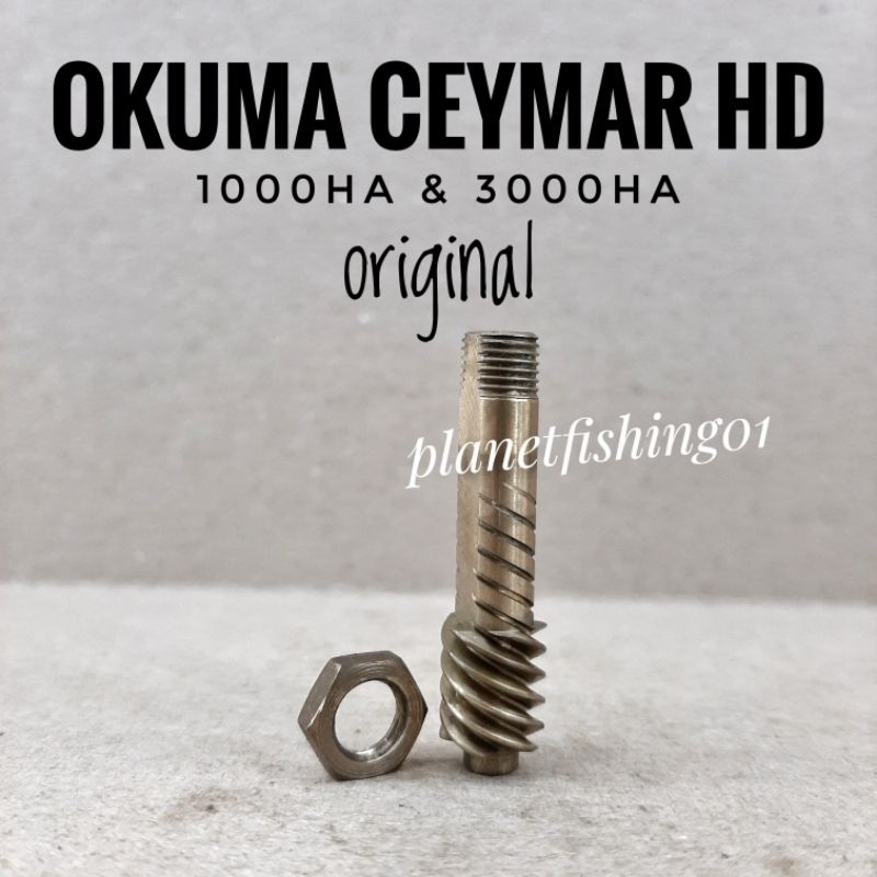 pinion gear okuma ceymar hd 1000 & 3000 / sparepart gear nanas okuma ceymar hd 1000 & 3000 / part re