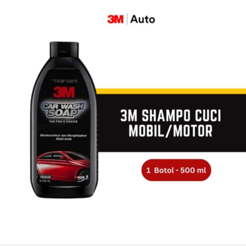 3M Car Wash Soap 500ml Shampoo Mobil Motor