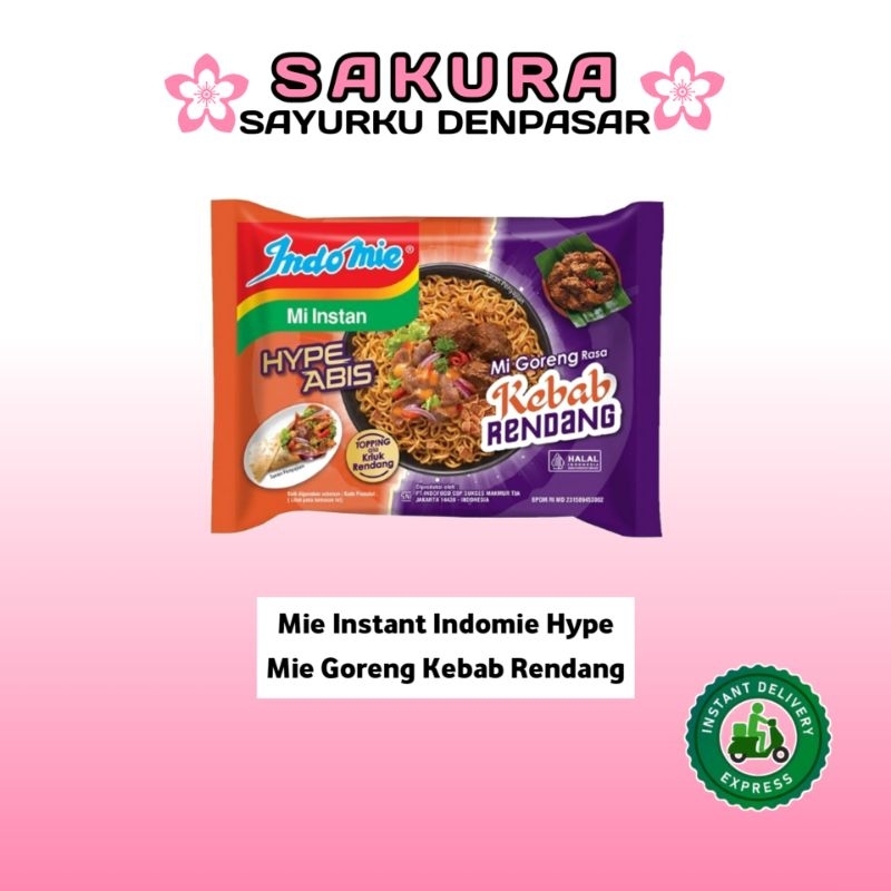 

Mie Indomie Instant Hype Kebab Rendang - SAKURA
