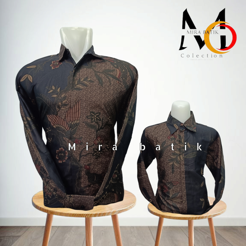batik lasem couple ayah anak bahan katun premium / keemja batik lasem clasic mira batik cod