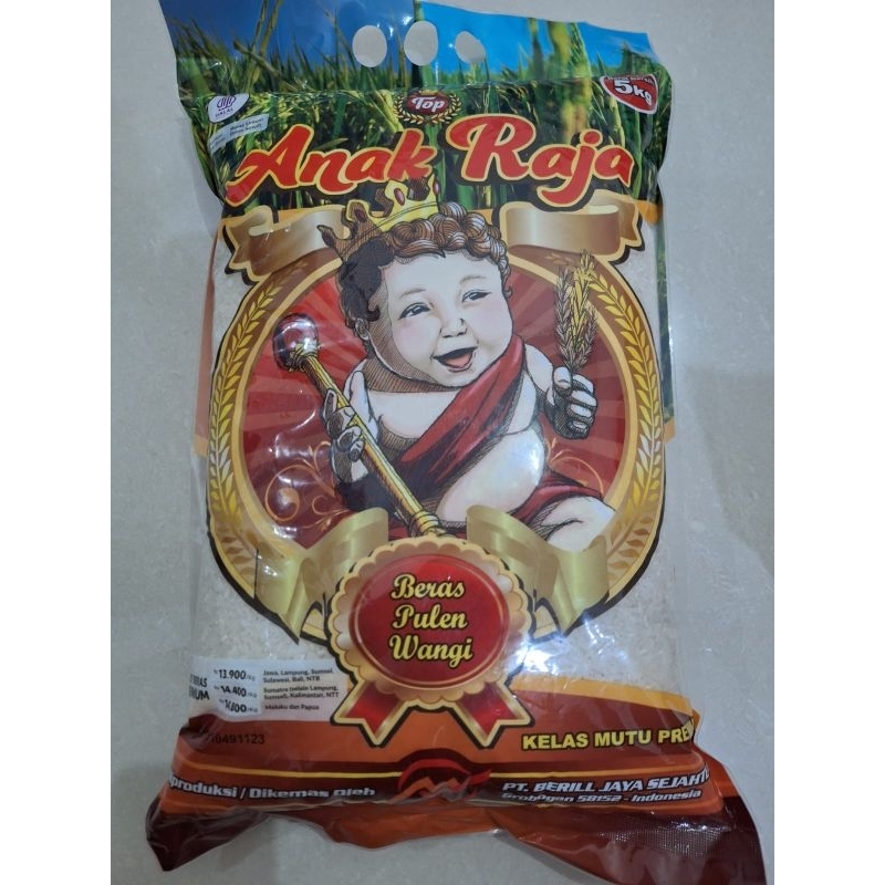 

Beras Anak Raja 5kg (Pulen Wangi)