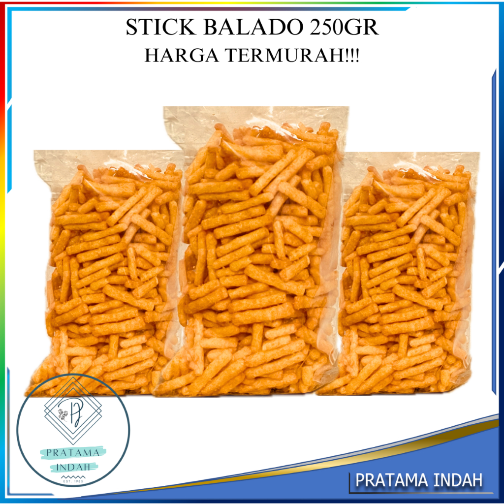 

SNACK STIK BALADO 250 GRAM MANIS GURIH PEDAS