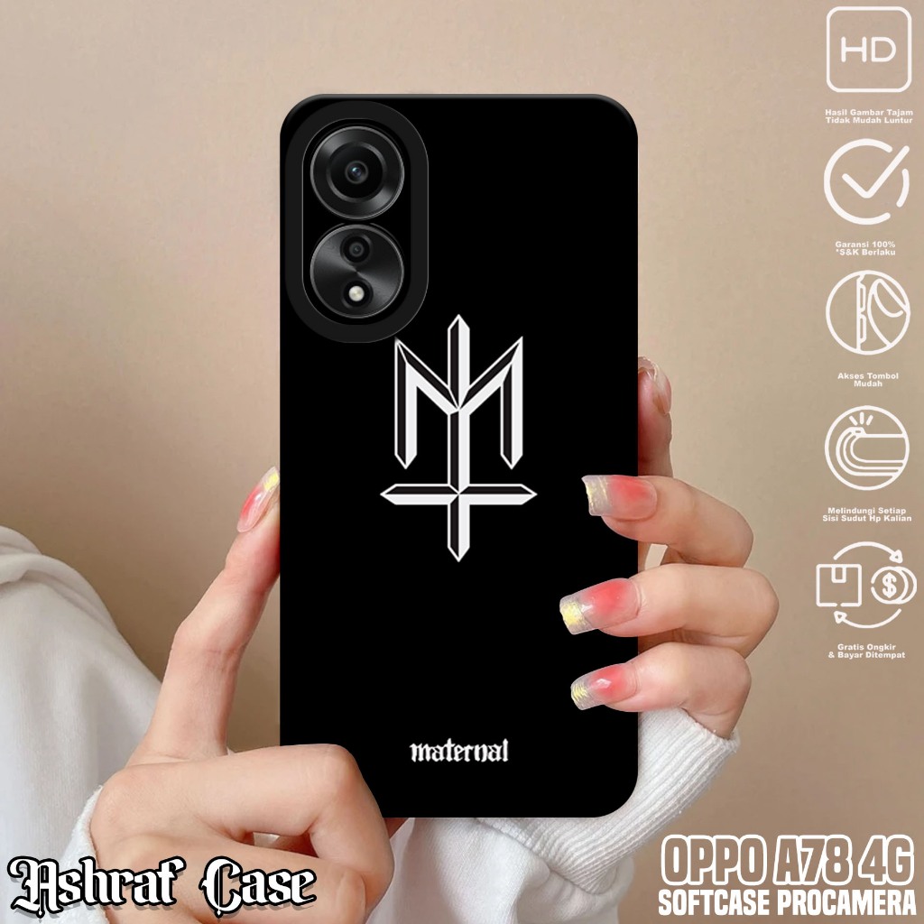 Case OPPO A78 4G - Casing Hp OPPO A78 4G Motif MTRNL - Softcase Hp OPPO A78 4G - Silikon Hp OPPO A78