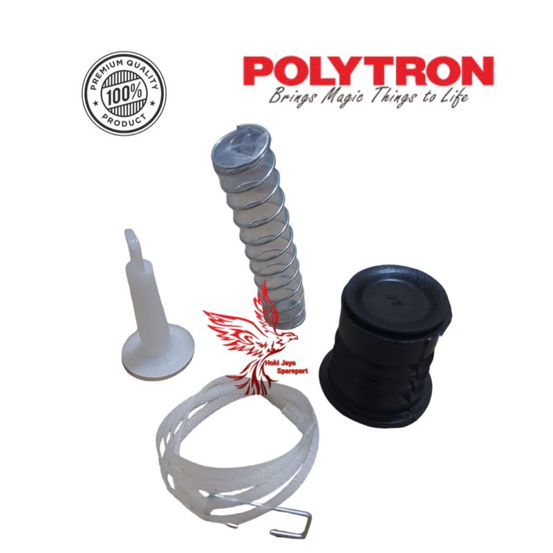 [ PWM 7366 POLYTRON ]Set Seal Karet Pembuangan Mesin Cuci Polytron 2 Tabung [Seal+Per+Tiang+Tali]