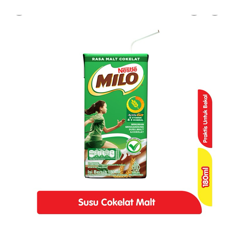 

Milo Activ-Go Cokelat UHT Kotak 180ml