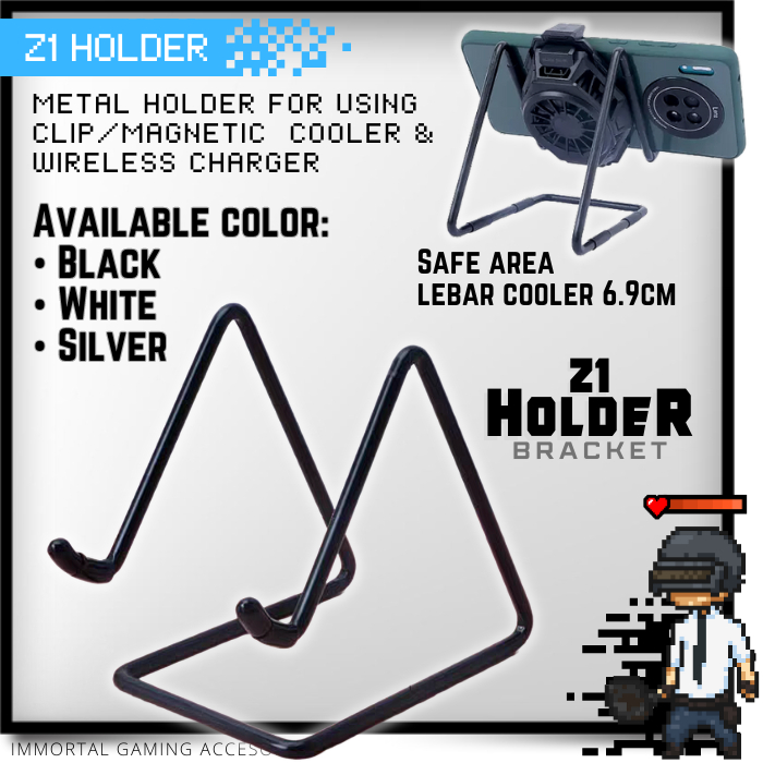 [IM] Z1 Metal Stand Holder Penyangga untuk HP Smartphone Bracket Docking Cooler Gamer Gaming Funcool