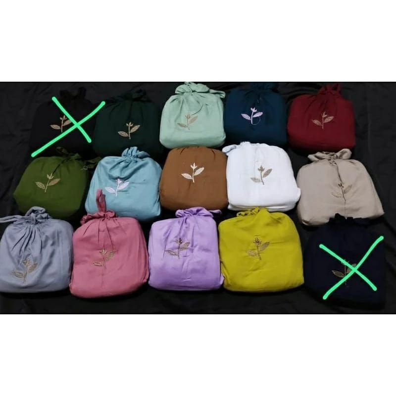 Mukena Terusan Bordir Mukena Hadramaut Mukenah Hadramaut Polos Bordir Rayon Premium Bordir Daun