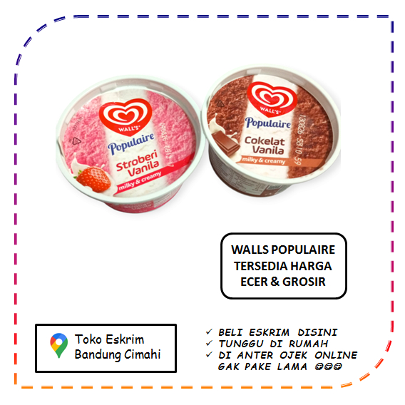 

Es Krim Ice Cream Eskrim Walls Paddle Pop Cup Populaire Coklat Populaire Strawberry Vanila