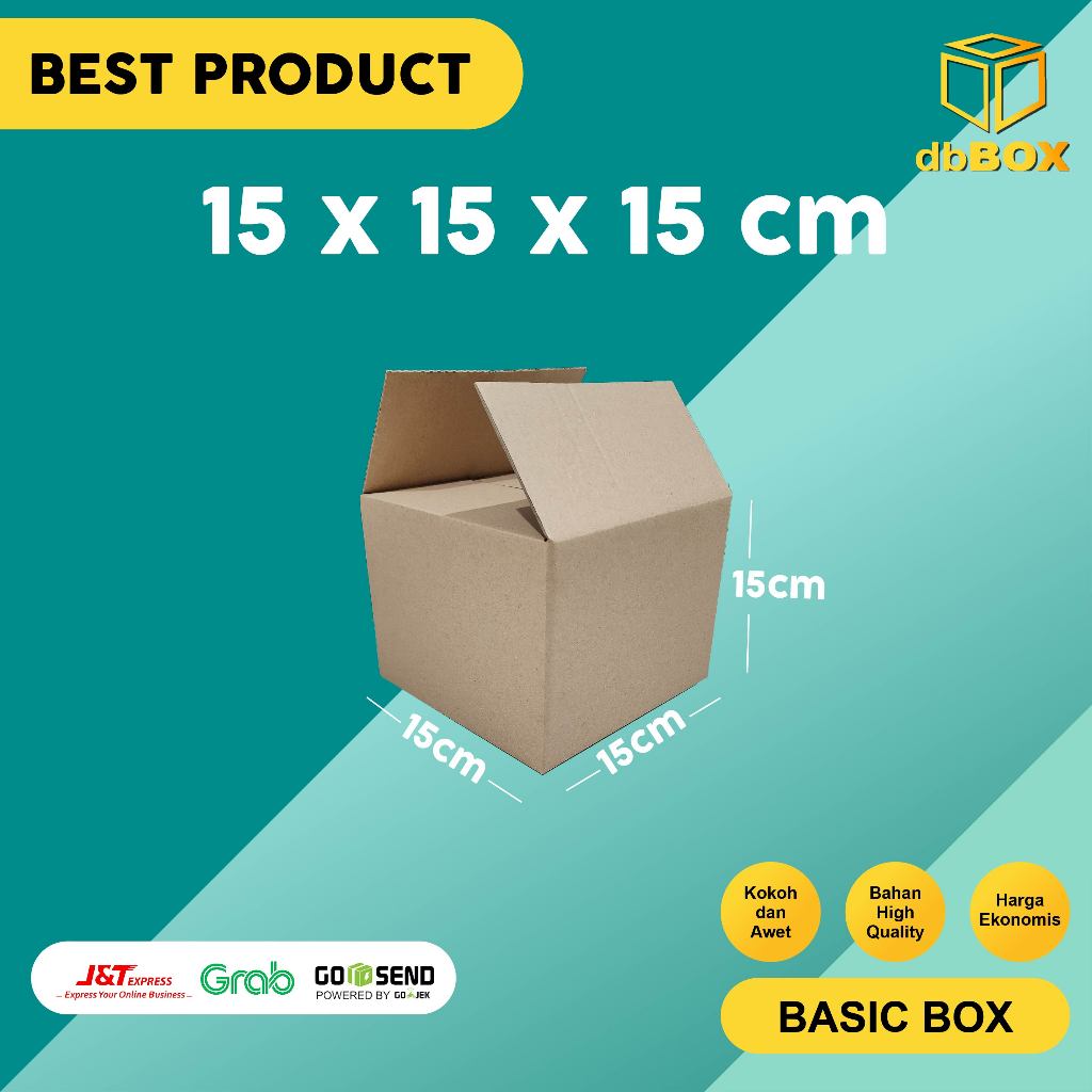 

(10Pcs) BOX KARDUS 15x15x15 cm DUS PACKING