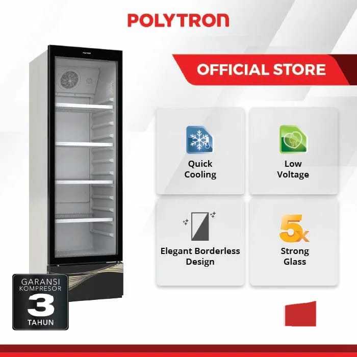 Polytron Showcase 280 Liter Lemari Pendingin Minuman SCN 237 Cooler