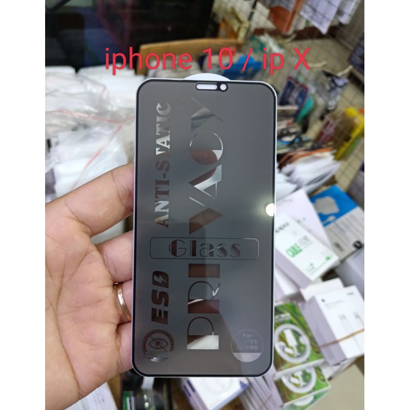 Iphone 10/X /Tempel glass iphone 10 /X /Antigores privasi iphone 10 /x /Tempel glass privasi iphone 