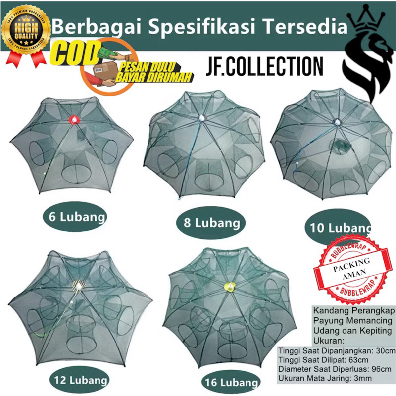 jaring Bubu stella perangkap ikan jaring ikan bubu payung jaring payung perangkap model payung