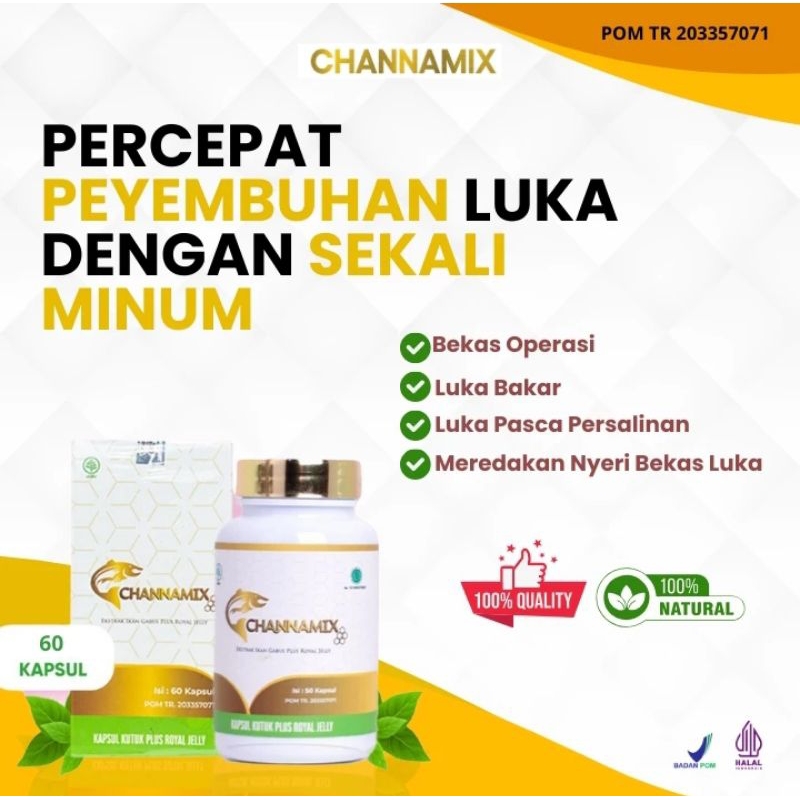 CHANNAMIX ALBUMIN OBAT LUKA PASCA OPERASI ALBUMIN EKTRAK IKAN GABUS