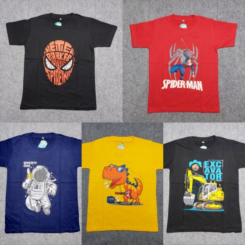 KAOS QWERTY ONE Size 10 12 14 Kaos Anak Laki-Laki Kaos Anak Cowok Kaos Distro