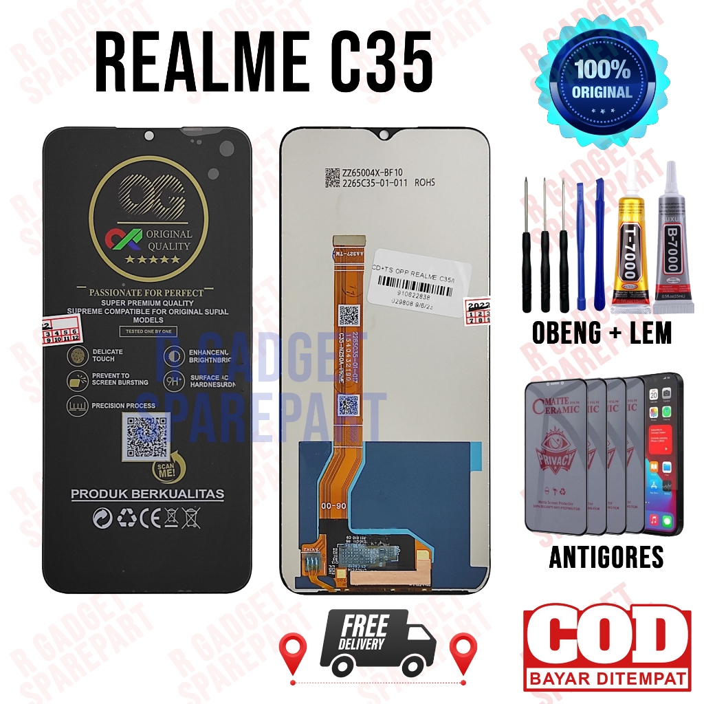 Lcd Realme C35 Original OEM Quality Lcd Touchscreen Realme C35 Fullset
