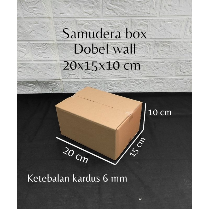 

kardus box uk 20x15x10 cm (dobel wall) polos