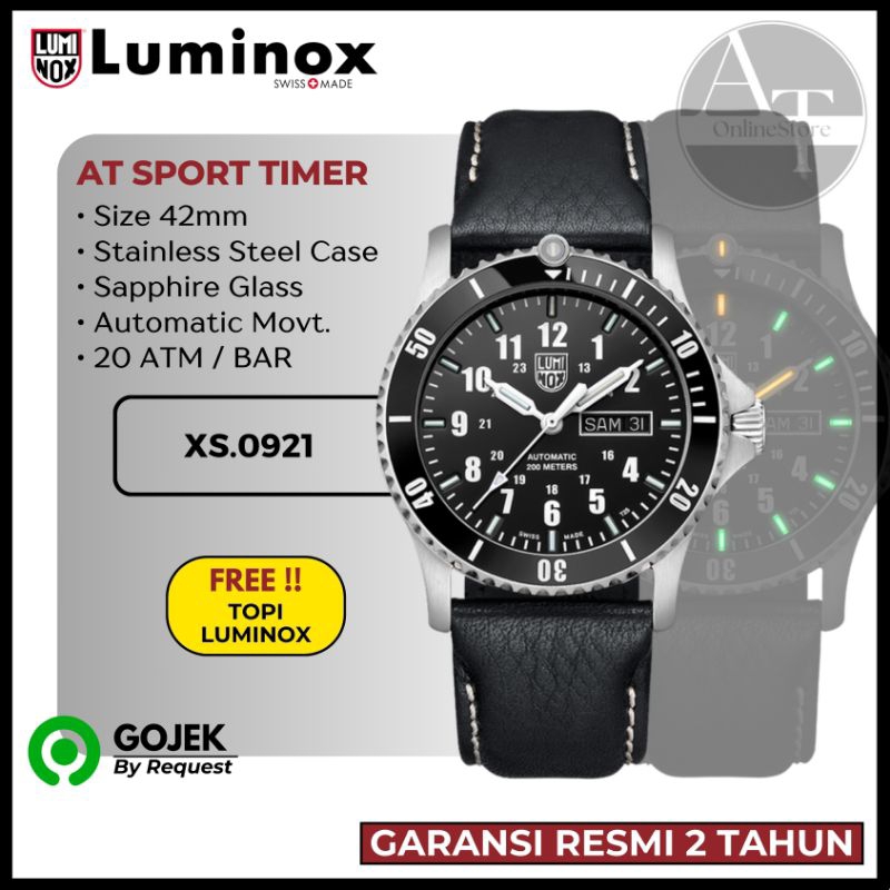 Jam Tangan Pria Luminox 0921 Sport Timer Automatic ORIGINAL Resmi
