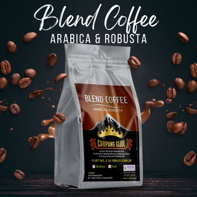 

kopi arabica & robusta 250gr Lampung