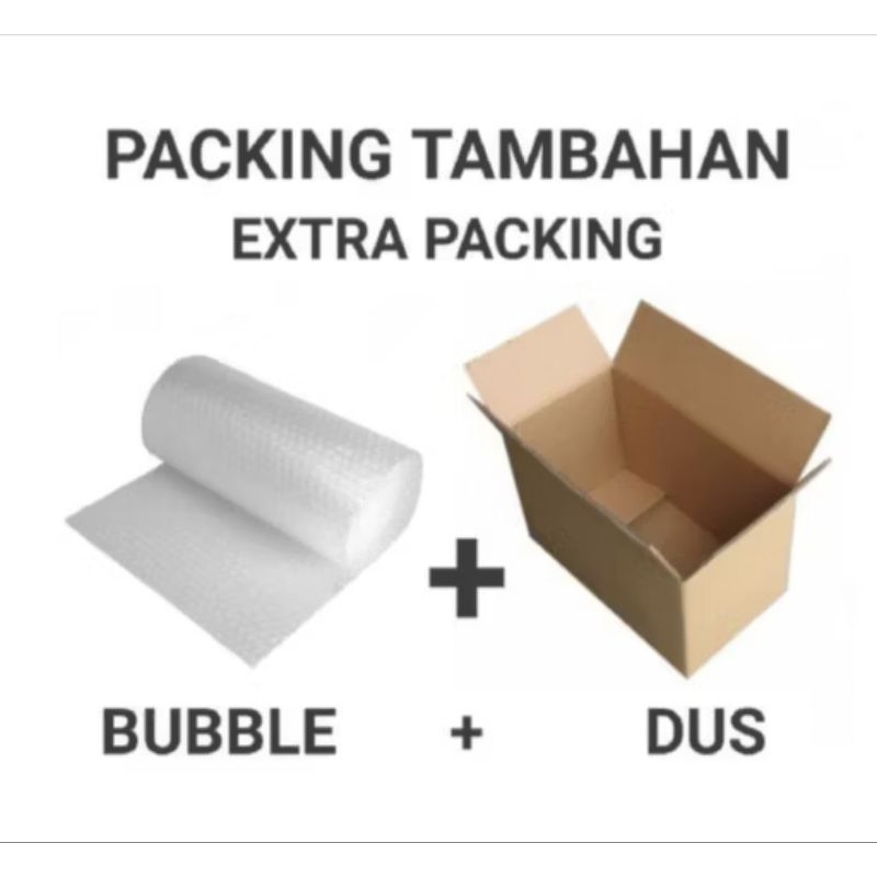 

bubble wrap+kardus untuk tambahan packing/tidak untuk jual terpisah