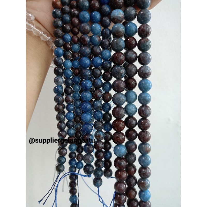 NATURAL bahan Batu brown kyanite 6mm 8mm 10mm natural coklat biru crystal healing