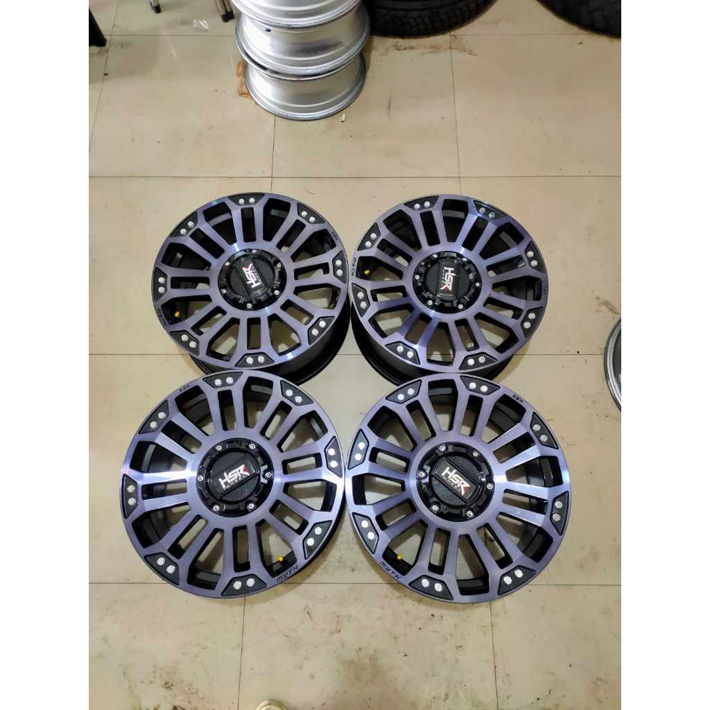 Velg Second HSR Ring 18 Lebar 8 lubang 5x114/100 dobel pcd cocok innova yaris cross avanza xenia rus