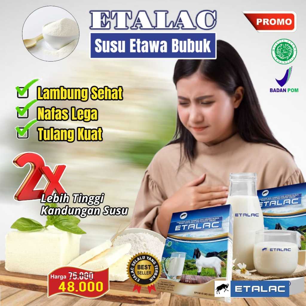 

Susu kambing etawa ETALAC bubuk Original (PAKET 3 BOX)