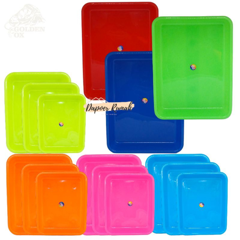 Nampan Persegi Ori/Nampan Plastik/Nampan Plastik Makanan/Nampan Gelas