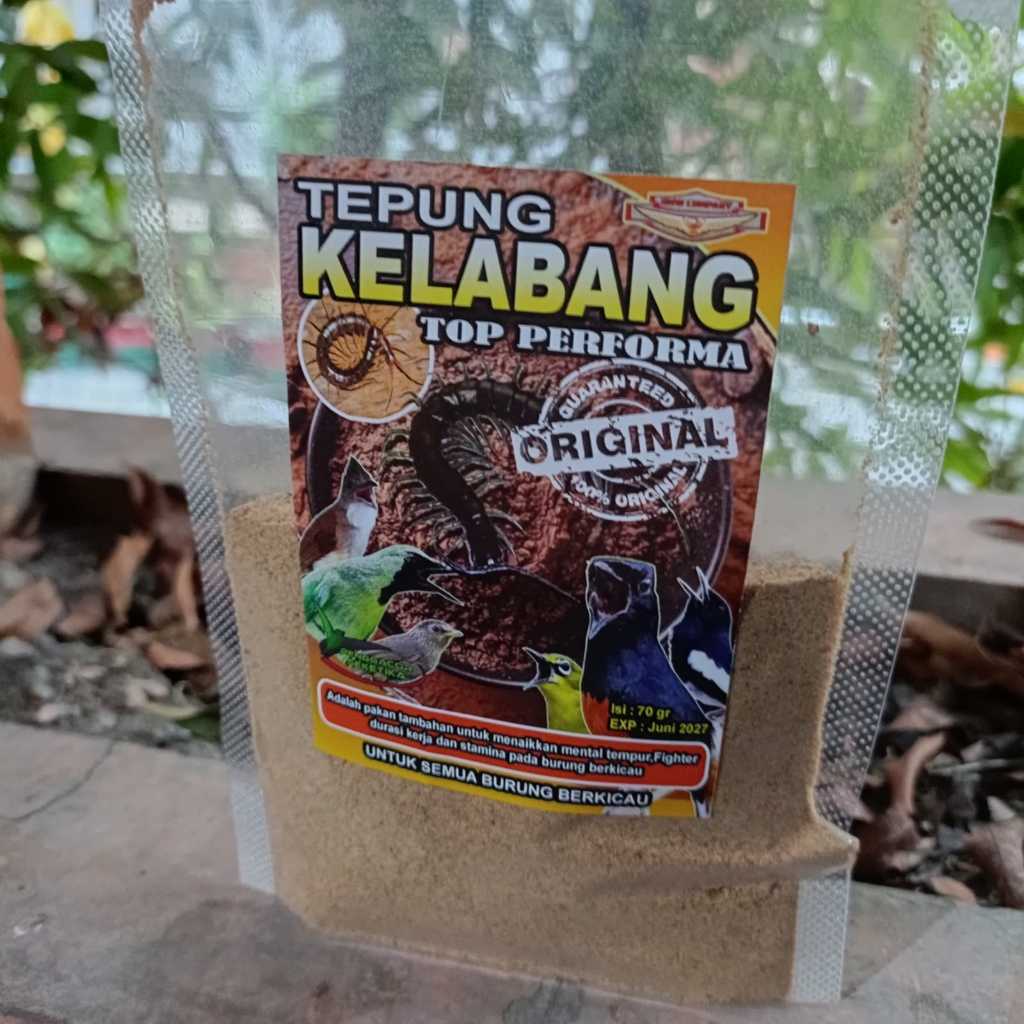 TEPUNG KELABANG TOP PERFORMA BMW 70 GRAM VOER EXTRA FOODING TINGGI PROTEIN UNTUK MURAI BATU