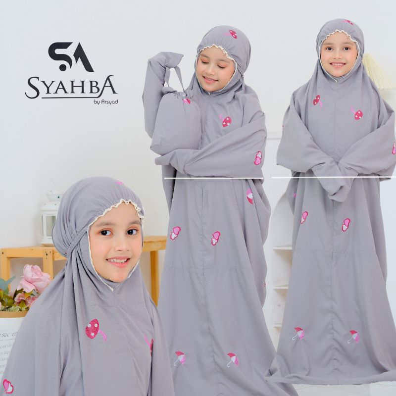 Mukena Terusan JAMUR Love Payung Anak SD Remaja | Syahba