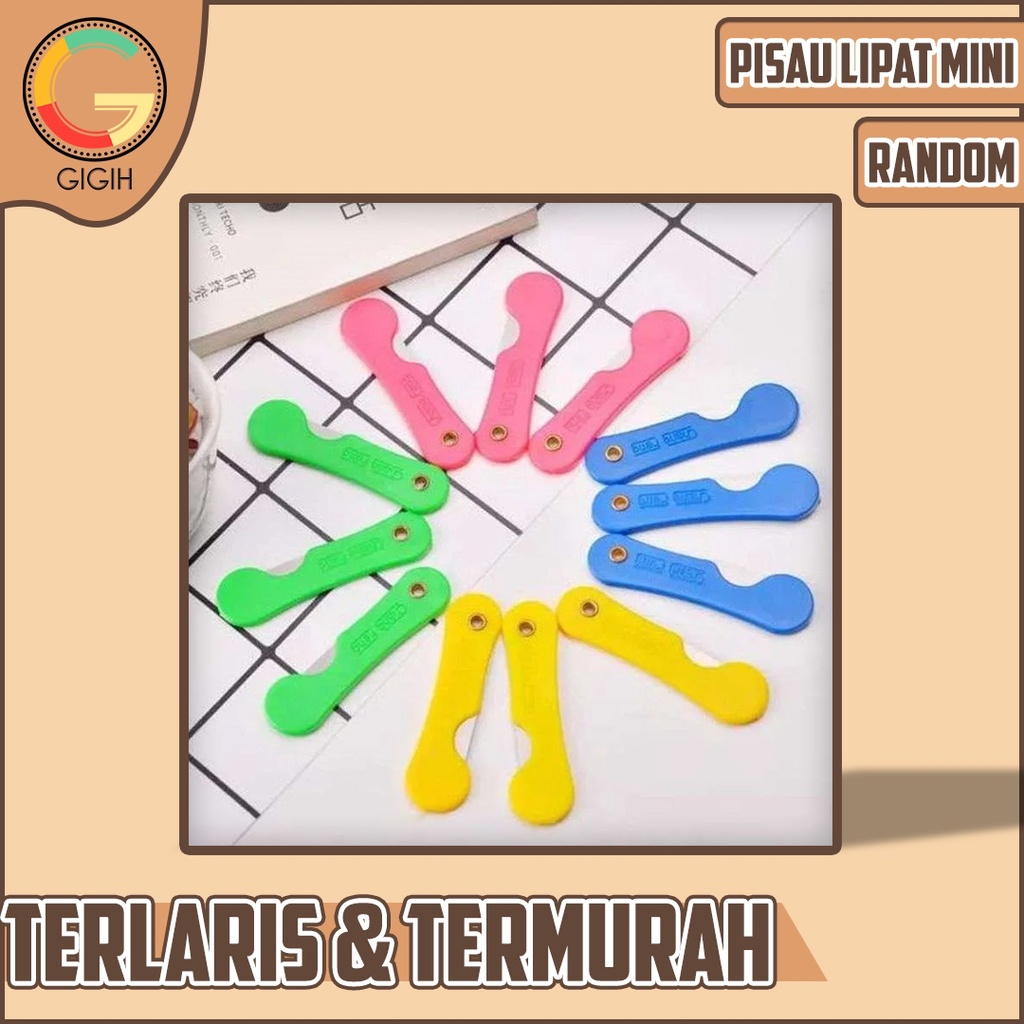 

CUTTER PISAU LIPAT MINI ( WARNA RANDOM )