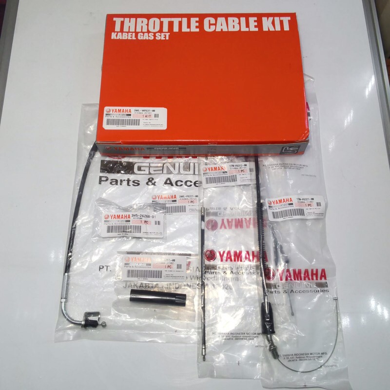 THROTTLE CABLE KIT - KABEL GAS YT YT115 PNP RX KING COBRA RXS TUA ORIGINAL 3WL-WF631-00 1TN-F6321-00