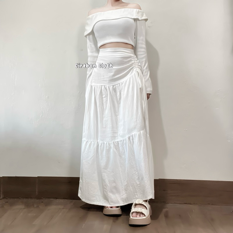 RK KIYANA Cirebon Cloth - Amira Skirt / Rok Aesthetic / Korean Skirt / Rok serut