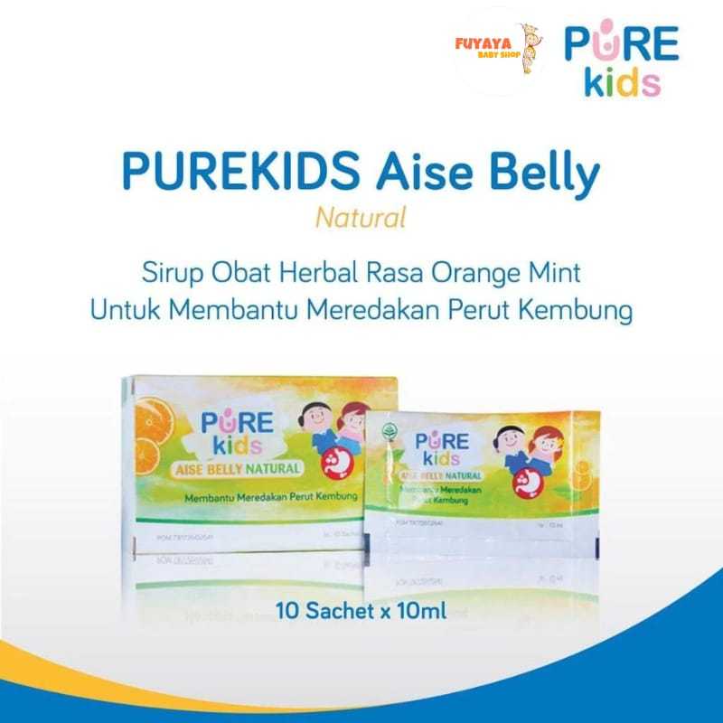 (1 SACHET) Pure Kids Aise Belly - Atasi Kembung dan Masuk Angin Pada Anak / Perut Kembung / Meredaka